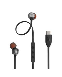 JBL Tune 310C Audífonos con Mic/Control USB-C, Drivers de 9mm, Cable Antienredos - Negro