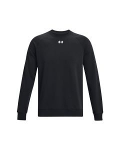 Under Armour 1379755-001 Sudadera de Entrenamiento Rival Fleece Crew de Hombre, Color Negro, Talla G