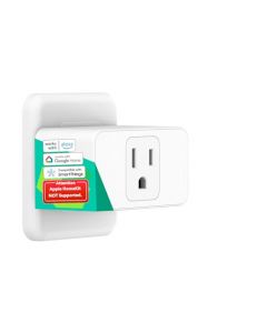 Meross - Enchufe inteligente Wi-Fi Mini, 15 amperios y conexión Wi-Fi confiable, control de voz Alexa y Google, control remoto de aplicación, temporizador (Apple HomeKit no compatible), MSS110