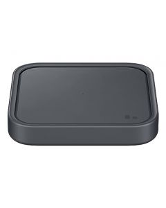 SAMSUNG - Cargador inalámbrico de 15 W Individual, Almohadilla de Carga súper rápida inalámbrica para teléfonos y Dispositivos Galaxy, Cable USB C Incluido, versión 2022, Color Gris