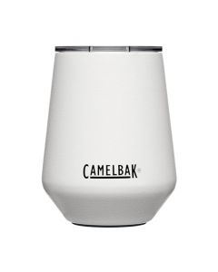 CamelBak Horizon - Vaso de vino de 12 onzas, acero inoxidable aislado, tapa de tres modos, color blanco