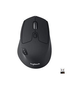 Logitech M720 - Bluetooth para PC con desplazamiento hiperrápido y receptor unificador USB para computadora y portátil, color negro (Reacondicionado)