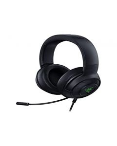 Razer Kraken V3 X Auriculares para juegos sonido envolvente 7.1, controladores Triforce 40 mm, micrófono cardioide flexible HyperClear - Iluminación Chroma RGB - para PC - Negro clásico (Reacondicionado)