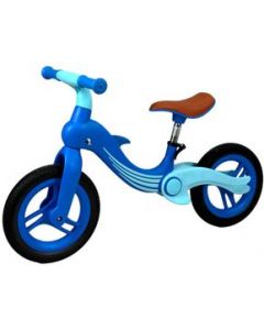 Bicicleta de Equilibrio y Balance Llanta de Goma Plegable Azul - Azul