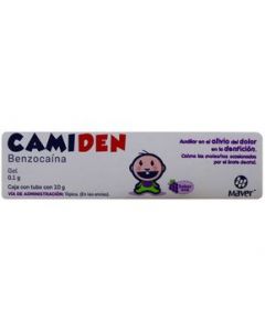 Camiden Benzocaína Gel 0.1 g tubo c/10g sabor uva Maver