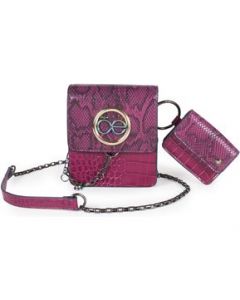 Bolsa Crossbody Cloe Vertical con Monedero Morado para Mujer