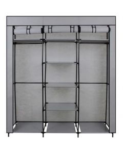 Closet Armable, Organizador De Ropa Récamara 1.70 mts Gris, Ag Box