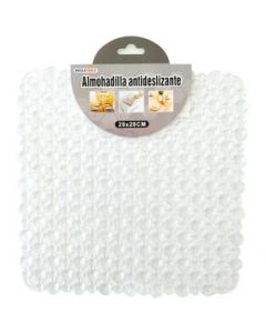 Tapa De Alfombrilla Cuadrada Transparente Para Baño - Blanco