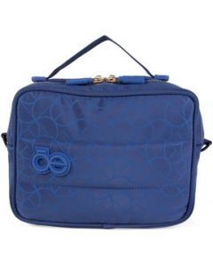 Cosmetiquera Cloe Unisex Mediana Textil Cierre Sencillo Azul Marino - MEDIANA