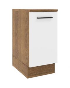 Mueble de Cocina Madesa Agata 40 cm 1 Puerta Marrón/Blanco - Marron/Blanco