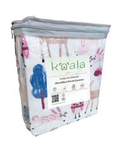 Juego de Sábanas Microfibra Koala -King Size -Estampada -Fauna