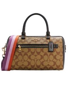 Bolsa Coach Rowan Satchel In Blocked C7240 Imnox Miel