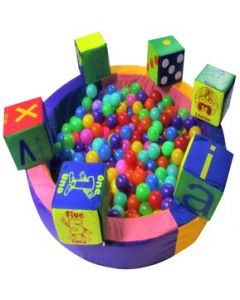 Alberca de pelotas con 100 pelotas +cubo de regalo - Niño