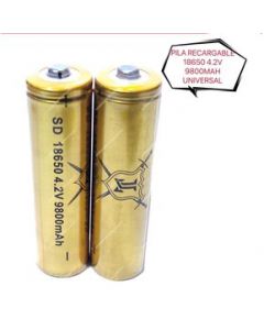 Bateria Recargable 18650 3.7v 9800 Mah Pilas Paquete 1 Pzas - ...Amarillo