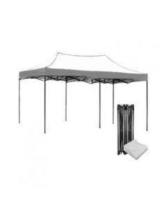 Carpa Toldo 6x3M Plegable Impermeable  Reforzado Retractil Jardin Blanca