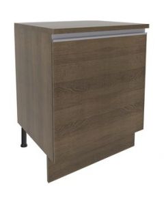 Mueble de Cocina Madesa Glamy 60 cm 1 Puerta Marrón - Marron