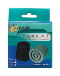 Regatón Tapón para Andadera y Escalerilla 4pz - Reactiv - Gris