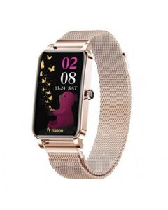 Smartwatch Reloj Inteligente Fralugio Zx19 Dorado Full Touch Dama Oro