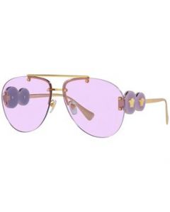 Lentes Versace VE2250 14871A New Aviator Gold Violet - MEDIANA