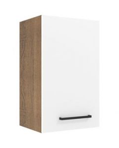 Alacena Madesa Agata 40 cm 1 Puerta Marrón/Blanco - Marron/Blanco