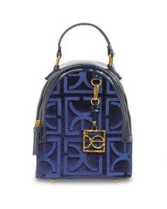 Mochila Cloe Chica 2 en 1 Suede color Azul