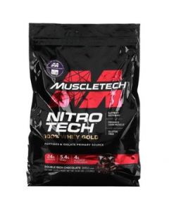 Proteina MuscleTech NitroTech Whey Gold 8 Lbs - Doble Chocolate