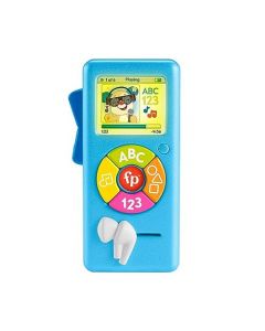 Fisher-Price Rie y Aprende Juguete para Bebés Reproductor de Música Canta Conmigo con 4 botones, una pantalla iluminable y geniales canciones educativas para bebés de 6 meses en adelante