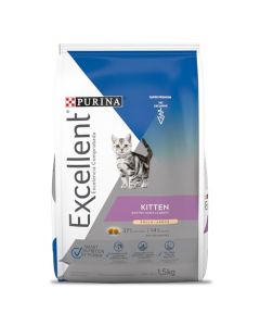 Purina Excellent Alimento para Gatos Kitten Pollo y Arroz 1.5 kg