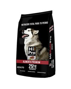 HI MULTI PRO Alimento Premium para Perro Adulto 25kg. con probióticos y Proteínas de Alto Valor biológico