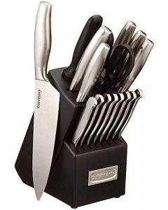 Cuisinart C77SS-17P - Juego de 17 piezas para cuchillos, acero inoxidable