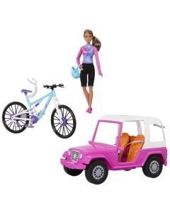 Barbie Set de Juego Muñeca con Bicicleta de Montaña para niñas de 3 años en adelante