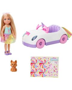 Barbie GXT41 Chelsea Doll and Car, Multicolor, 8.25 cm*8.89 cm*15.55 cm