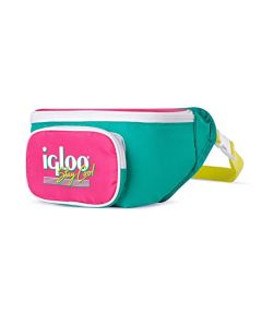 Igloo - Riñonera portátil de la colección Retro de los años 90 con Bolsillo Frontal y Correa de Cintura Ajustable para 3 latas