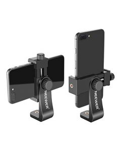 Neewer Smartphone Holder Vertical Bracket with 1/4-inch Tripod Mount - Phone Clip Adapter Compatible with iPhone11/11 Pro/11 Pro Max Samsung Galaxy S10+10 and Other Phones Within 1.9-3.9 inches Width