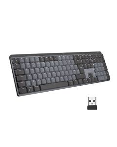 Logitech MX Mechanical Teclado Inalámbrico Iluminado de Desempeño, con Interruptores Táctiles Silenciosos, Teclas Retroiluminadas, Bluetooth, USB-C, macOS, Windows, Linux, iOS, Android, Metal