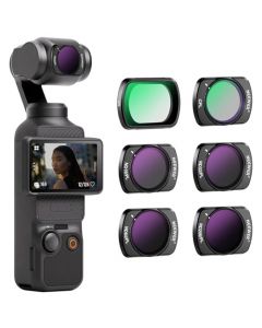 NEEWER Juego de Filtro Magnético ND/CPL Compatible con dji OSMO Pocket 3, 6 Pack Filtros UV CPL ND16/PL ND32/PL ND64/PL ND256/PL Polarizadores y de Densidad Meutra, Vidrio Óptico HD Multicapa/Marco