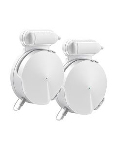 BANGCHEER - Estanterías de pared Wi-Fi, para cable y caja de almacenamiento para TP-Link Deco M5, adecuadas para clasificar enrutadores Wi-Fi en el hogar, soportes de pared que son fáciles de instalar en la celda (blanco, 2 unidades)