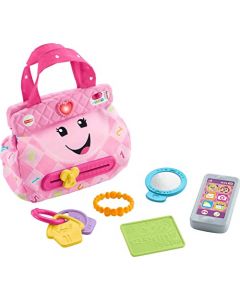 Fisher-Price Juguete para bebés y niños pequeños Laugh & Learn My Smart Cartera con Luces y etapas Inteligentes Canciones de Aprendizaje para bebés a Partir de 6 Meses