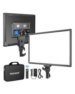 NEEWER NL288 Luz Video LED con 2.4G Control Remoto 45W Regulable Bicolor 18" Panel Iluminación para Fotografía Youtube Streaming Videoconferencia Zoom