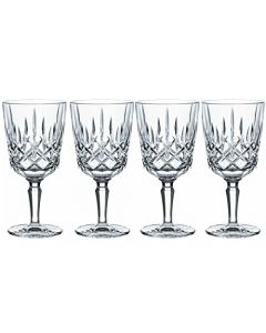 Nachtmann Noblesse Collection - Copas de vino y cóctel de 7.4 pulgadas, hechas de vidrio fino, copas de vino blanco o tinto, 12 onzas, aptas para lavaplatos, juego de 4