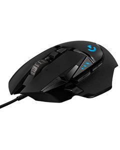 Logitech G502 Hero Mouse Gaming con Cable, Sensor Hero 25K, LIGHTSYNC RGB, Peso Ajustable, 11 Botones programables, Memoria integrada - Negro