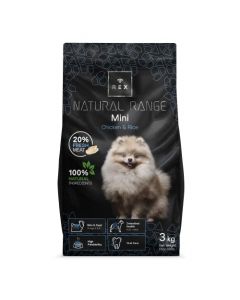 Croquetas para Perro Adulto Talla Mini - Alimento para Perro con Pollo, Comida para Perro Salud Dental, Alta Digestibilidad - 3 Kg Rex