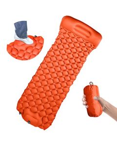 Wodoso Colchoneta Camping Autohinchable,Colchoneta Inflable de Camping con Almohada Incorporada, Estera Durmiente Portátil y Impermeable para Mochileros, Senderismo, Tiendas de Campaña y Viajes