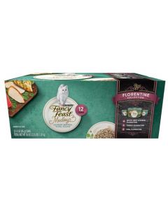 PURINA Fancy Feast Fancy Feast Wet Cat Food, Elegant Medleys, Florentine Collection with Garden Greens, 3-Ounce Can, Pack of 24