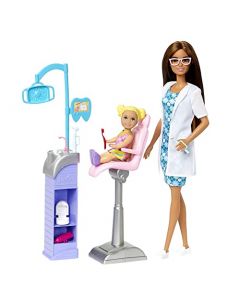 Barbie Profesiones Set de Juego Dentista para niñas de 3 años en adelante