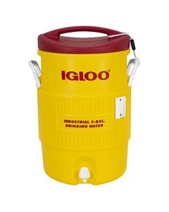 IGLOO Termo, Capacidad DE 5 GAL (18,92 L), Serie 400, Amarillo, Blanco, Rojo, Blanco IG7003