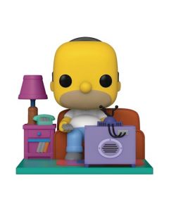 Funko Pop! Deluxe: The Simpsons-Homer Simpson Watching TV - Figura de Vinilo Coleccionable - Idea de Regalo - Mercancia Oficial - Juguetes para Niños y Adultos - TV Fans - Muñeco para Coleccionistas