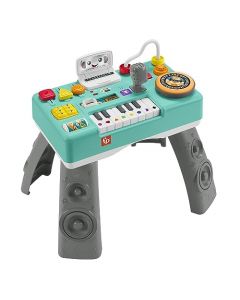 Fisher-Price Rie y Aprende Juguete para Bebés Mesa Musical Aprende Conmigo Incluye Luces Multicolores y 12 Atractivas Actividades de motricidad Fina para bebés de 6 Meses en adelante