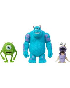 Disney Pixar Storytellers Figura de Acción Monsters Inc Paquete de 3 para niños de 4 años en adelante