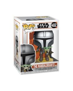 Funko Pop! Star Wars: The Mandalorian - Mando Flying with Jet Pack - Star Wars: The Mandalorian - Figura de Vinilo Coleccionable - Idea de Regalo - Mercancia Oficial - Juguetes para Niños y Adultos